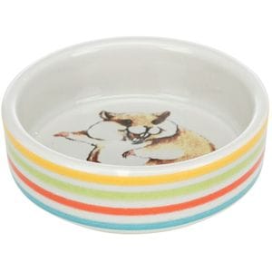Castron Ceramic Pentru Hamsteri Trixie, Comic, 80 ml, 8 cm, Crem, 60801