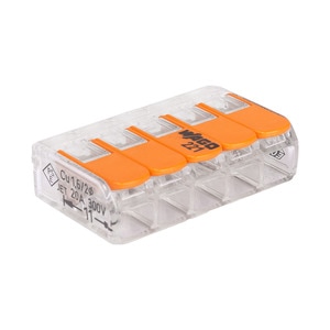 Set 25 Bucati Clema Compacta 3 Poli WAGO 221-415, Conductor Rigid sau Semirigid 0.2-4mm, 400 V, 32A