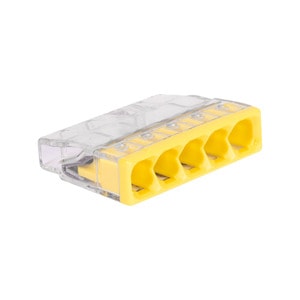 Set 100 Bucati Clema Compacta 5 Poli WAGO 2273-205, Conductor Rigid sau Semirigid 0.5-2.5mm, 400 V, 24A