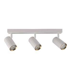 Plafoniera Interior, orientabil, 3 x GU10, Nice alb si auriu