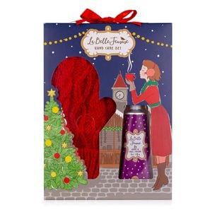 Set cadou Accentra La Belle Femme Noel cu manusi tricotate si lotiune de maini 60ml