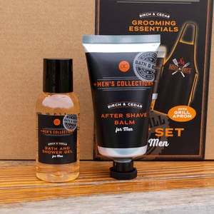 Set cadou pentru barbati Accentra Gift set Men's Collection cu gel de dus 2&1 50ml, balsam after shave 60ml, sort gratar, cutie cadou