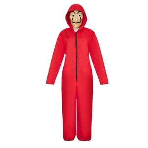 Costum pentru adulti IdeallStore, La Casa de Papel, marimea S, rosu, masca inclusa
