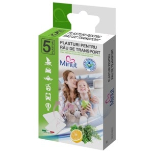 Plasturi Minut pentru rau de transport 5 buc/cutie