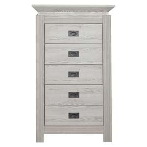 Comoda dormitor Casablanca Loft, PAL, 68 x 45 x 118 cm, gri