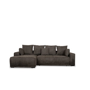 Coltar Extensibil Stanga Otis, 5 Locuri, Lada Depozitare, Gri Inchis, 280 Cm