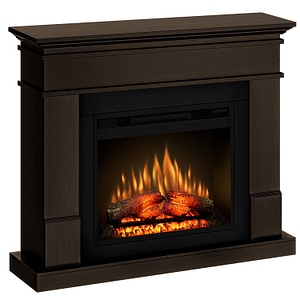 Semineu ECOFLAME PRO - Lisabona wenge, flacara 3D de 23 inci cu teme de culoare, incalzire infrared si sunet