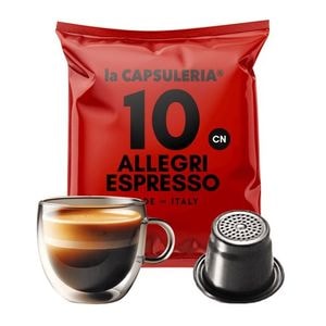Cafea Allegri Espresso, 100 capsule compatibile Nespresso, La Capsuleria