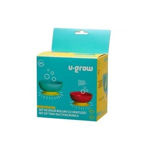 Set de 2 boluri cu ventuza U-Grow 340 ml