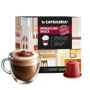 Mokaccino, 10 capsule compatibile Nespresso, La Capsuleria