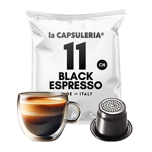 Cafea Black Espresso, 100 capsule compatibile Nespresso, La Capsuleria