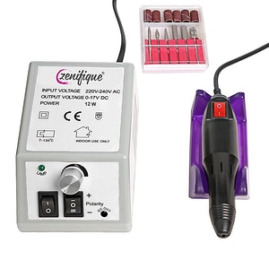 Freza unghii profesionala Zenifique, pila electrica unghii false 20.000 RPM, gri
