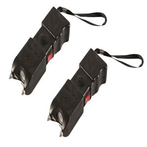 Set doua electrosocuri de autoaparare IdeallStore, TW-10 Resource, negre, 400 KV