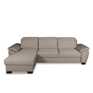 Coltar Extensibil Cu Insula Stanga Dax, 5 Locuri, Cu Lada De Depozitare, Crem, 299 Cm