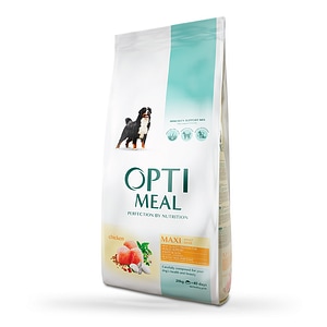 Hrana uscata completa pentru caini OPTIMEAL, Adult, Talie mare, pui, 20 Kg