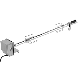 Rotisor cu Motor Automat Profesional pentru Gratar, Material Otel Cromat, Protap 120 cm, 2 Furci Incluse