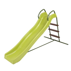 Tobogan copii DacEnergy, realizat din material plastic, scara metalica, acoperit cu un strat de vopsea, rezistenta la razele UV, 175 x 82 cm, verde