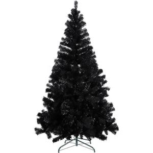 Brad artificial negru 180 cm, 708 ramuri