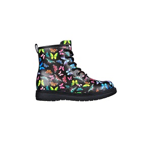 Ghete Skechers Gravlen Butterfly JR, Negru, 38