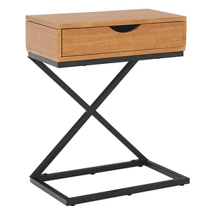 Noptiera DacEnergy, MDF, 50 x 30x 60 cm, stejar-negru