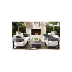 Set mobilier premium din aluminiu Virtuoso, pentru terasa / gradina / balcon, model Nisa