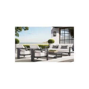 Set mobilier premium din aluminiu Virtuoso, pentru terasa / gradina / balcon, model Parma