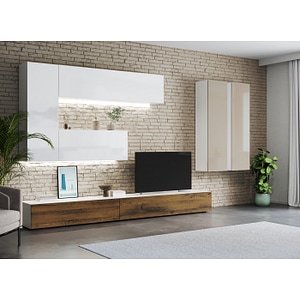 Set Mobila Living Join, Configuratia 031, L 370 x A 40.6 x H 190 cm