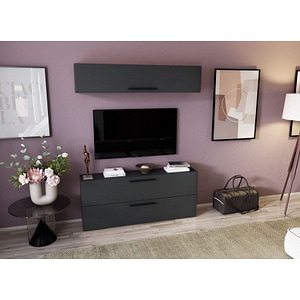 Mobila living Pati 110, gri antracit, 138 x 26.7 x 180 cm