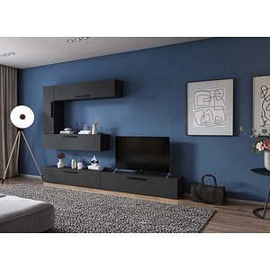 Mobila living Pati 170, gri antracit, 276 x 26.7 x 185 cm