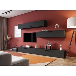 Mobila living Pati 158, gri antracit, 276 x 26.7 x 175 cm