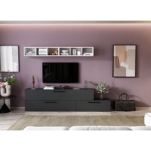 Mobila living Pati 106, antracit, 230 x 26.7 x 170 cm