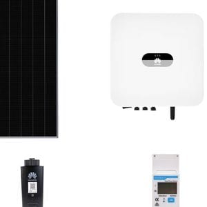 Sistem fotovoltaic 3KW monofazat, panouri Sunpower 410W 8 buc, invertor Huawei SUN2000-3KTL-L1 monofazat hibrid, Smart Meter Huawei, Dongle Wifi