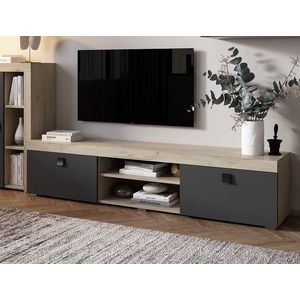 Comoda TV Ontario, PAL, 180 x 35.2 x 39.8 cm, maro-antracit