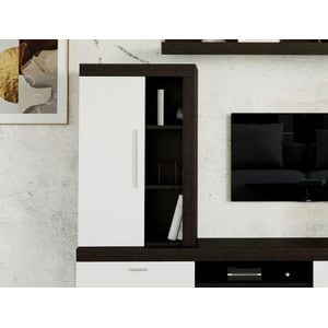 Comoda dormitor Milan, PAL, 60 x 30.4 x 96.8 cm, wenge-alb