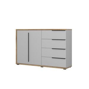 Comoda living Rosario, PAL, 154.2 x 40.6 x 101.9 cm, gri-maro