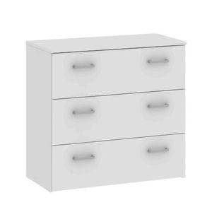 Comoda living DACENERGY, PAL, 74.1 x 36 x 69.9 cm, alb