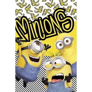 Patura copii, polar, 100 x 150 cm, multicolor, Banana, Minions