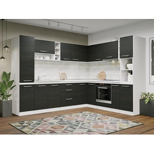 Set Bucatarie Colt Mina, 280x230cm, CuloareAlb/Ferrara, C30