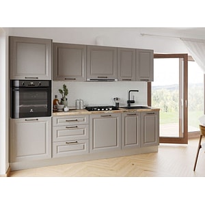 Set Bucatarie Cucina - Gri Structo, L 266 x A 61 x H 210 cm