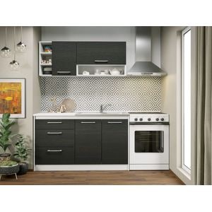 Set Bucatarie Mina,140cm, c07, culoare/AlbFerara, Pal melaminat 16mm