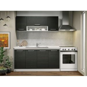 Set Bucatarie Mina,160cm, c17, culoare/AlbFerara, Pal melaminat 16mm