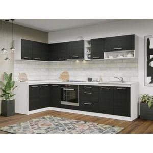 Set Bucatarie Colt Mina, 140x300cm, CuloareAlb/Ferrara, C29