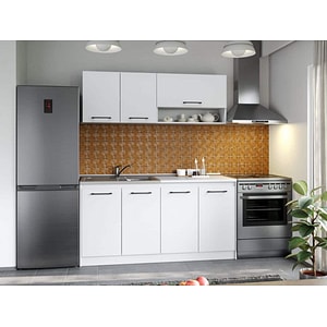 Set Mobila Bucatarie, Mina Pure Alb, C50, L 162 x A 60 x H 200 cm