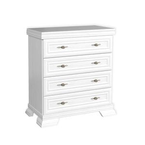 Comoda living KK2, MDF, 88 x 46 x 97 cm, alb antichizat