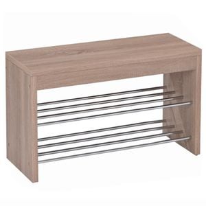 Bancheta hol DACENERGY, MDF, 80 x 30 x 47 cm, stejar sonoma-crom