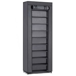 Pantofar DACENERGY, otel, 58 x 28 x 175 cm, gri inchis