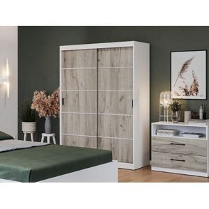Dulap Forest, c138/04, usi Stejar x2, pal, L 138 x A 55 x H 194,8 cm