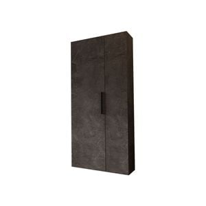 Dulap 2 Usi, Pati, Gri Beton, pal melaminat, l 79,8 x A 35 x x H 185 cm