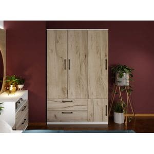 Dulap Relax, Stejar  c124-02, pal melaminat, L 124 x A 48 x H 192,5 cm