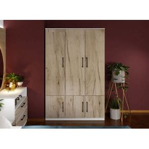 Dulap Relax, Stejar  c124-04, pal melaminat, L 124 x A 48 x H 192,5 cm